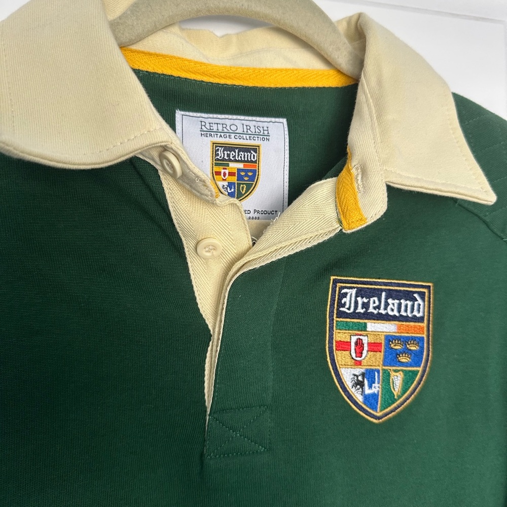 Retro Green Ireland Rugby Shirt